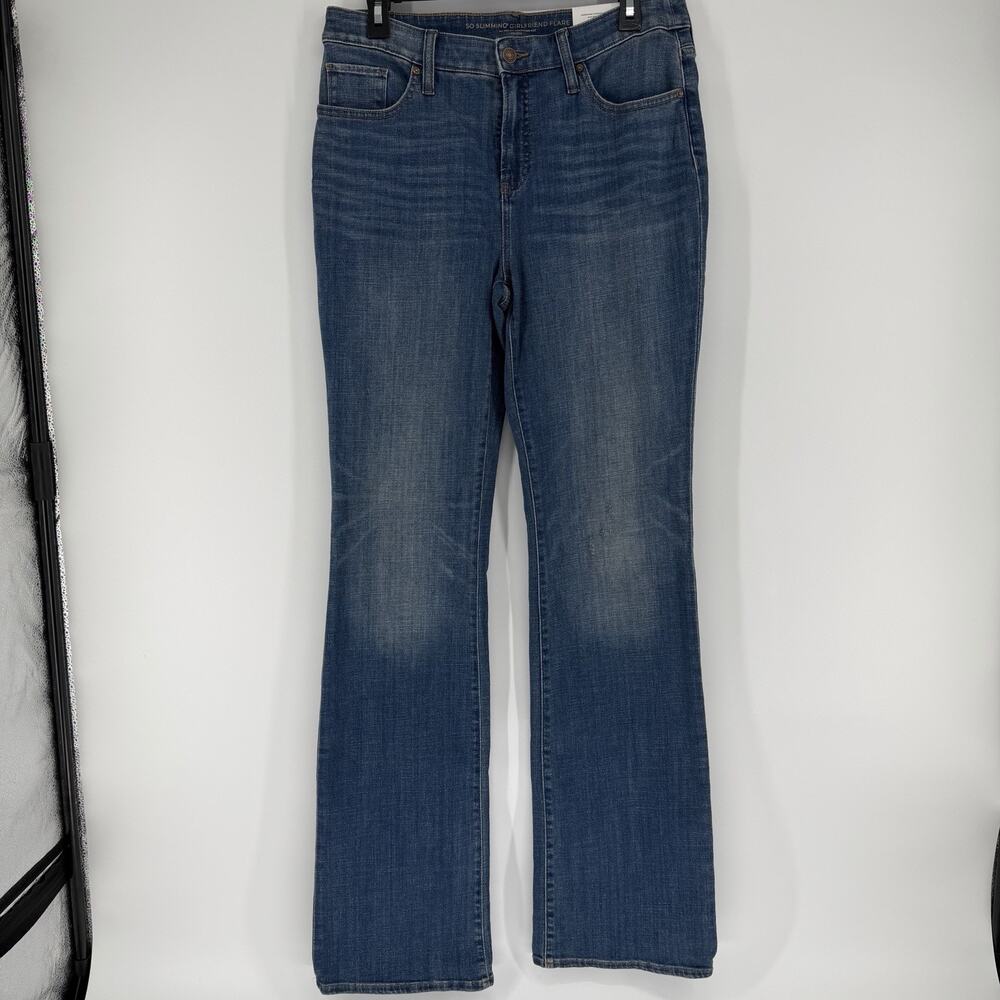 NEW Chico’s Jean Size 6T So Slimming Girlfriend Flare Stretch Denim Medium Wash